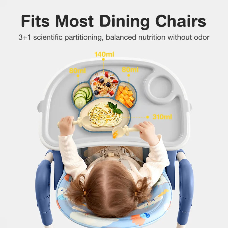 Dr.isla Children Baby Silicone Tableware Set (5PCS)
