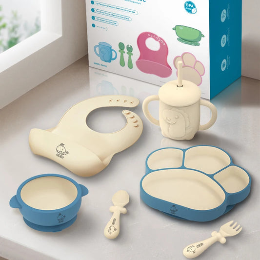 Dr.isla Children Baby Silicone Tableware Set (5PCS)