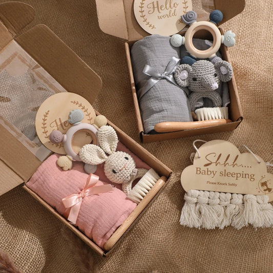 Hello World - Baby blanket gift set [4 colors available]