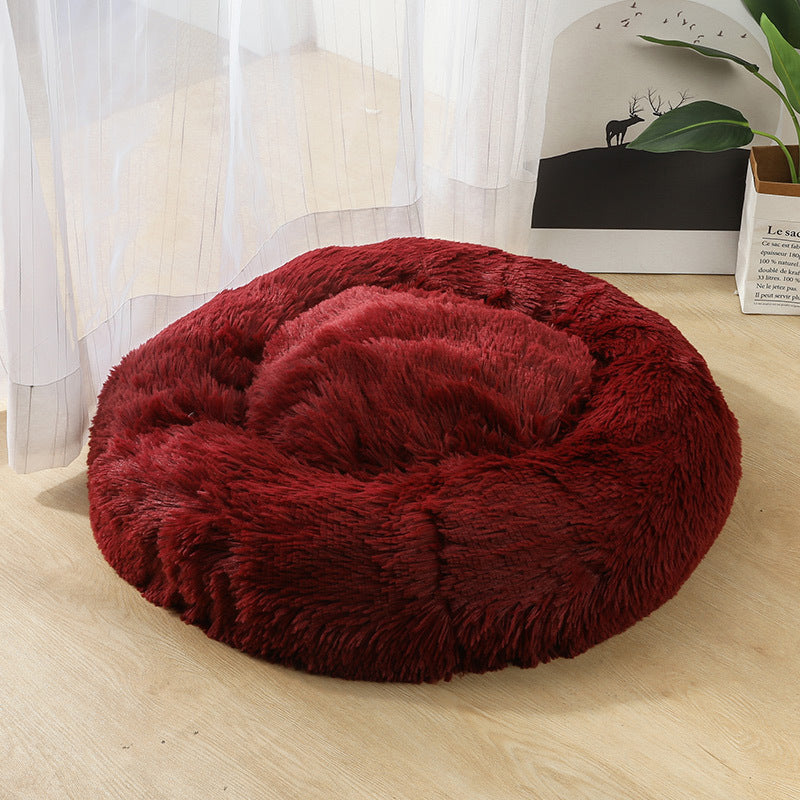 Fluffy nest bed for pet