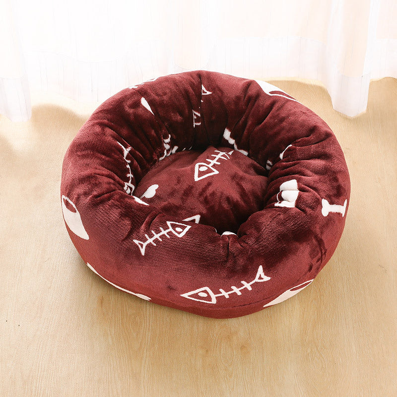 Fluffy nest bed for pet