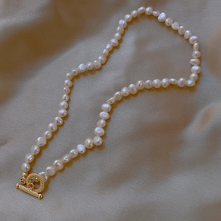 Baroque Irregular Freshwater Pearl Choker Necklace