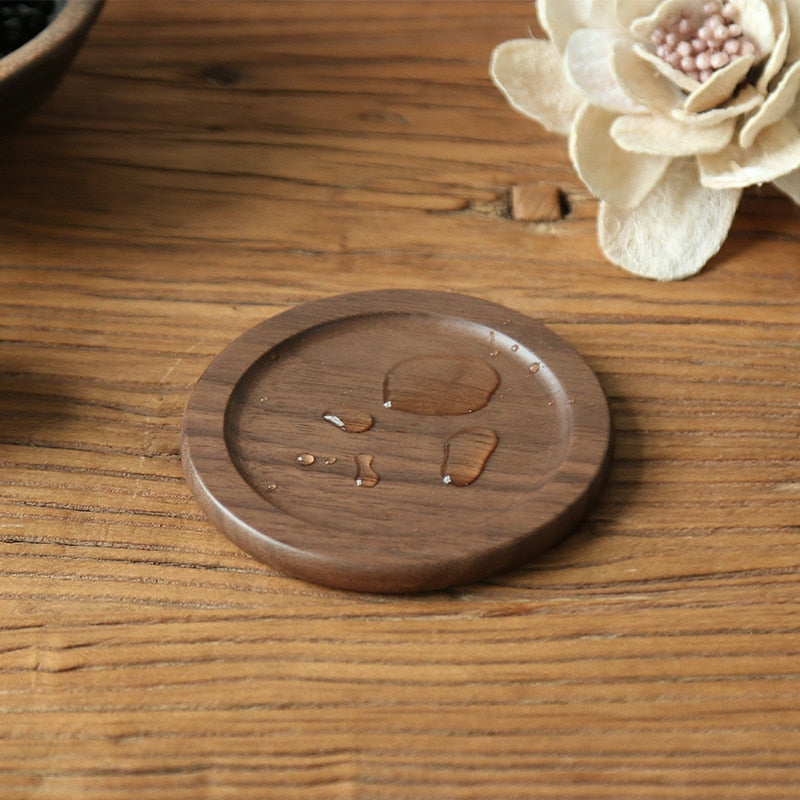 Eco-friendly wooden cup mat/ coasters set