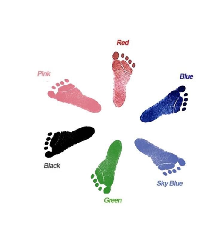 Contactless Stamp Pad for Baby or Pet Handprint or Footprint 100% Non-toxic and Mess-free