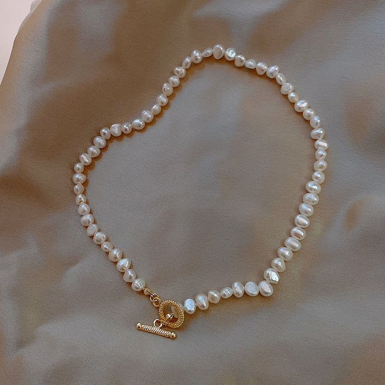 Baroque Irregular Freshwater Pearl Choker Necklace