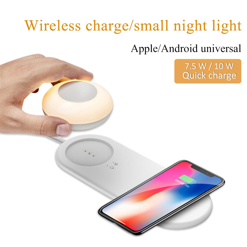 Simple Night light with quick wireless charger