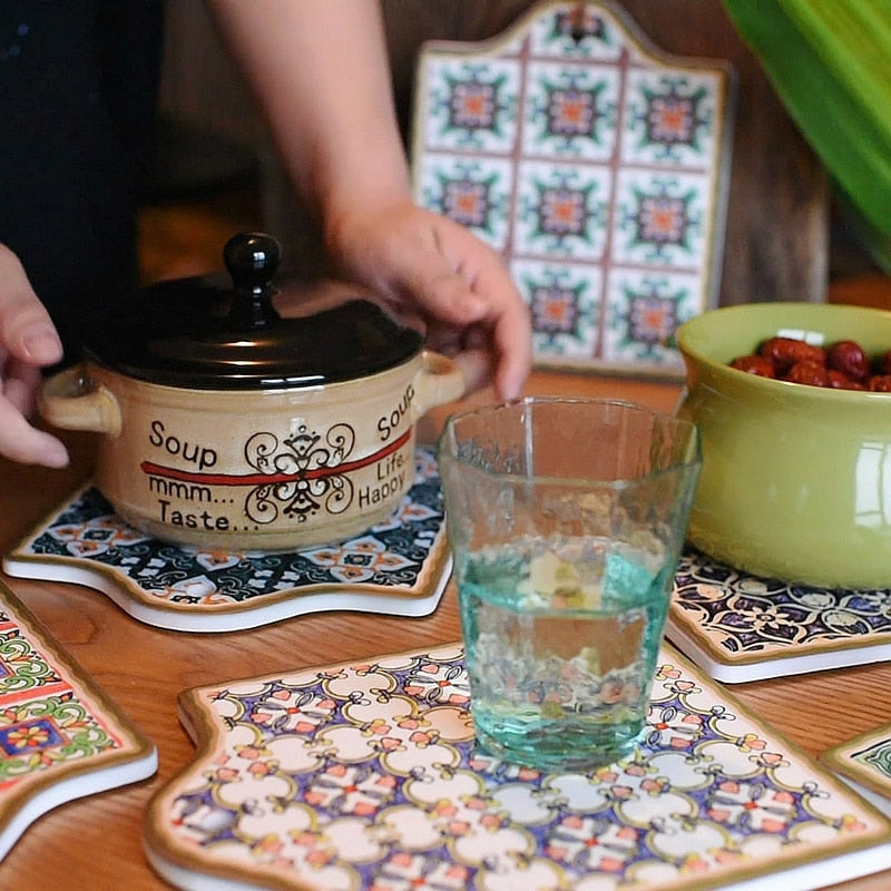 Moroccan Style Kitchen Dinning Decoration Coaster