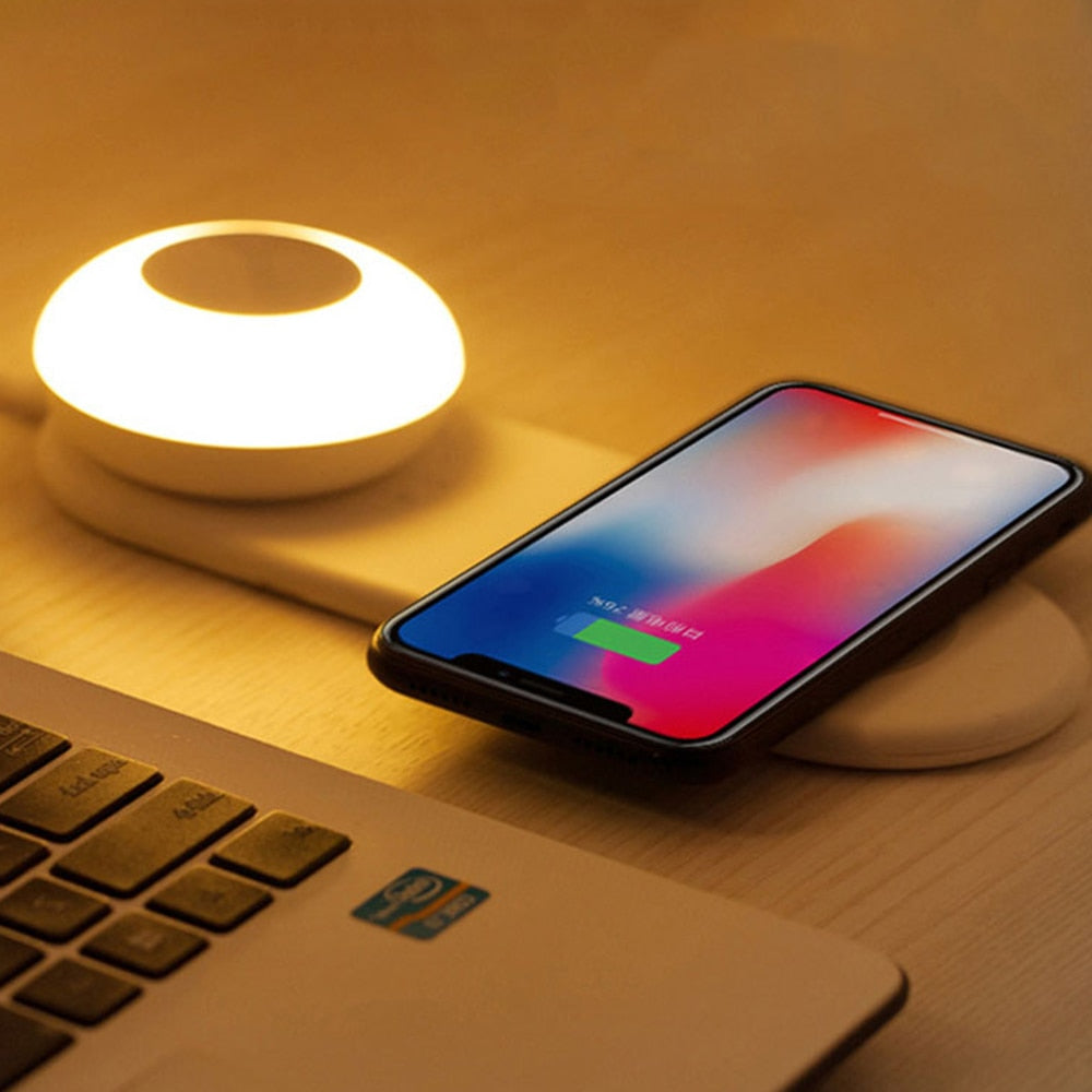 Simple Night light with quick wireless charger