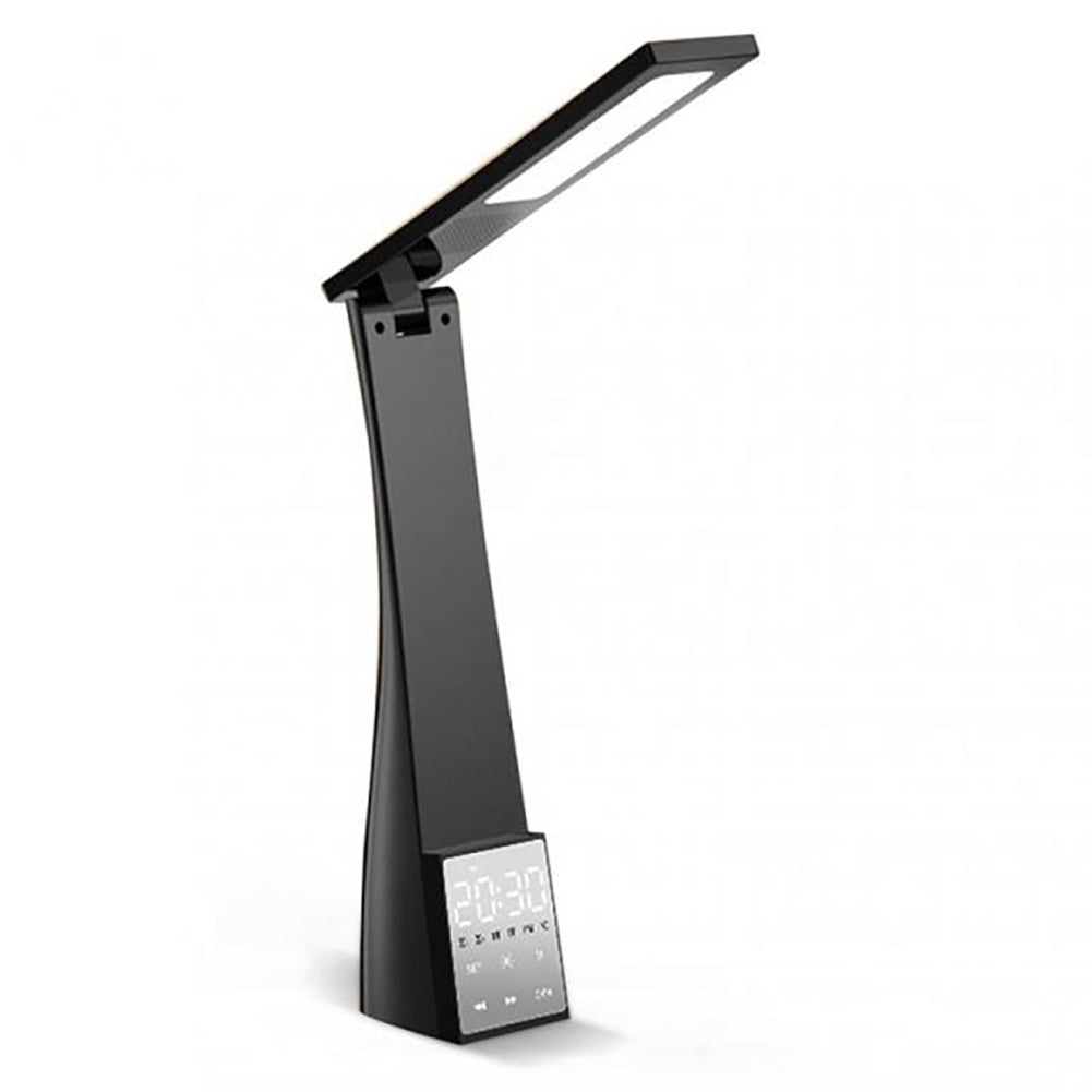 LED Desk Lamp with Alarm Clock and Bluetooth speaker