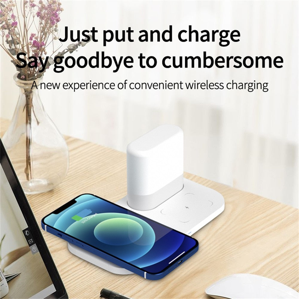 Night Lamp with wireless charger 3 in 1